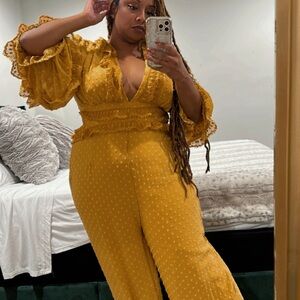 Elegant Mustard Yellow Jumpsuit